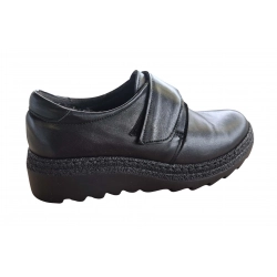 Botki damskie skórzane czarne obc.4cm nr.37