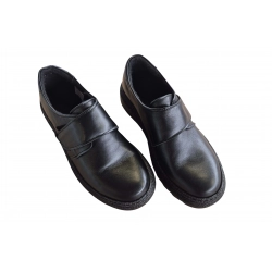 Botki damskie skórzane czarne obc.4cm nr.37