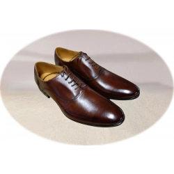 Stylowe skórzane półbuty brąz tęg G nr.43