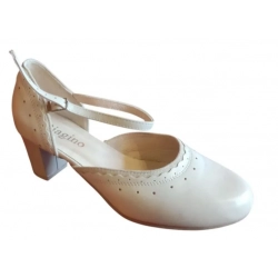 BARDZO SZEROKIE SANDAŁ BEŻ OBCAS 6CM TEG H 38