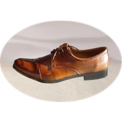 Skórzane półbuty brązowe tęg G nr.45