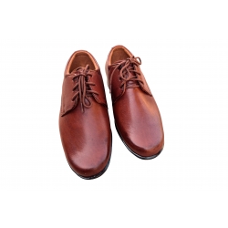 Wygdone skórzane półbuty dziecięce brązowe tęg G nr.28