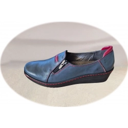 Botki damskie ze skóry popiel obc.5 cm nr.40