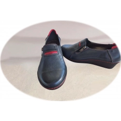 Botki damskie ze skóry popiel obc.5 cm nr.38