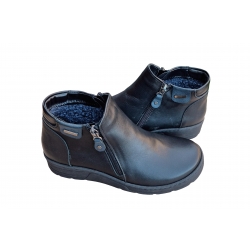 Botki czarne skórzane obc.3cm nr.37