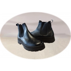 Męskie skórzane czarne trapery tęg G nr.42