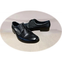 Eleganckie skórzane półbuty czarne tęg G nr.43