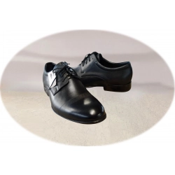 Moskała skórzane czarne półbuty tęg G nr.39