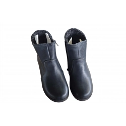 Botki damskie ze skóry popielobc.4cm nr.39