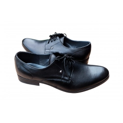 Eleganckie skórzane półbuty czarne tęg G nr.42