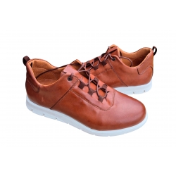 skórzane buty sportowe  Brązowe tęg G nr.42