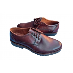 skórzane półbuty Moskała brązowe tęg G nr.42