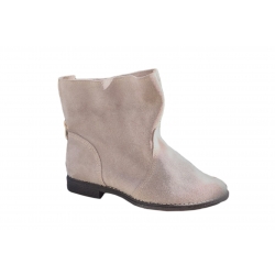 Botki popiel szeroka cholewka obcas 3 cm nr.38