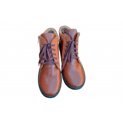 Botki brązowe skórzane obc.3cm nr.37