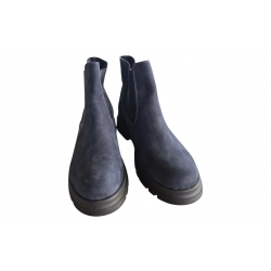 Botki damskie ze skóry popiel obc.4cm nr.37