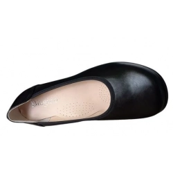 NOWOŚĆ bardzo  szerokie czółenko czarne tęg K 37