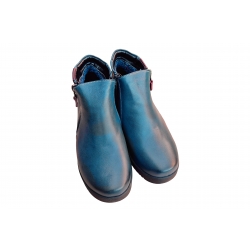 Botki popielate skórzane obc.4cm nr.37