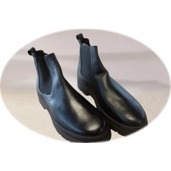 Męskie skórzane czarne trapery tęg G nr.42