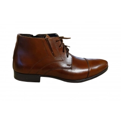 Skórzane brązowe sztyblety tęg G nr.42