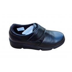 Botki Czarne skórzane obc.4cm nr.37