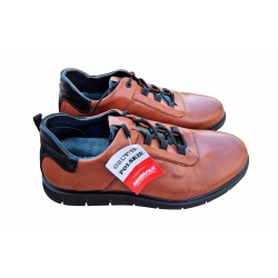 Skórzane półbuty Moskała brązowe tęg G nr.43