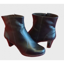 SKÓRZANE BOTKI szerokie tęgośc H OBCAS 6,5 CM 40
