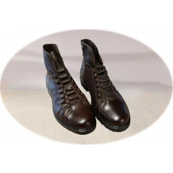 Kozaki męskie ze skóry brązowe tęg G nr.42