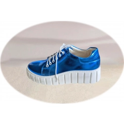 Skórzane niebieskie buty sportowe  nr..37