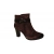 Botki damskie w kolorze bordo obcas 8,5cm nr.37
