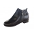 Filipczyk Skórzane czarne botki obcas 2,5 cm nr.40