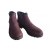 Botki damskie skórzane  burgund obc.4cm nr.37