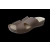 Skórzane damskie klapki capucino obcas 4 cm nr 38