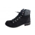 Botki damskie ze skóry czarne obc.3cm nr.38
