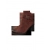 Botki skórzane bordo obcas 4 cm nr.37