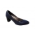 Skórzane czółenka Natalii granatowe obcas 5,5 cm 39