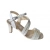 Sandały damskie ze skóry ecru obcas 8cm nr.39