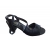 Sandały damskie ze skóry czarne obcas 6 cm nr..36