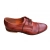 Eleganckie skórzane półbuty Brązowe tęg G nr.42