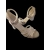 Skórzane sandały beżowe obc.6 cm nr.36