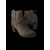 Botki skórzane popielate stabilny obcas 7cm nr.38