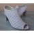Skórzane sandałki FASHION obcas 8 cm ażur róż  40