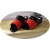 Klapki damskie czarno-czerwone obcas 4cm nr.41