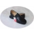 Skórzane mokasyny czarne Moskała obcas 2cm nr 41