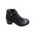 Botki czarne skórzane obc.6cm nr.37