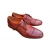Eleganckie skórzane półbuty Brązowe tęg G nr.42