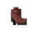 Botki skórzane bordo obcas 4 cm nr.37