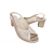 Sandały damskie skórzane  beżowe obcas 5,5cm nr.37