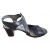 Sandały damskie skórzane czarne obcas 6cm nr.37