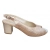 Sandały damskie skórzane  beżowe obcas 5,5cm nr.37