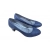 Czółenka damskie ze skóry Granatowe obc.6cm nr.37